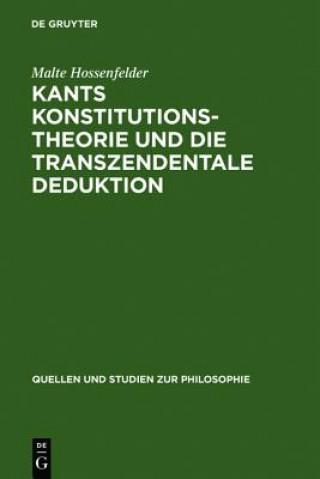 Carte Kants Konstitutionstheorie und die Transzendentale Deduktion Malte Hossenfelder