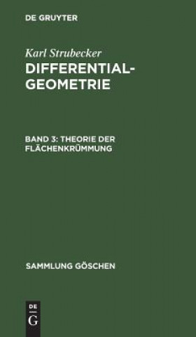 Kniha Theorie Der Flachenkrummung Karl Strubecker