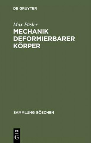 Buch Mechanik Deformierbarer Koerper Max Pasler