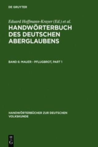 Książka Mauer - Pflugbrot Hanns Bächtold-Stäubli