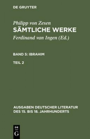 Kniha Samtliche Werke. Bd 5 Philipp Von Zesen