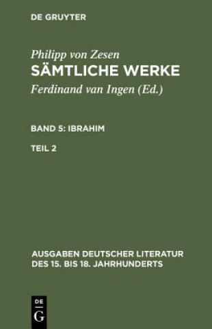 Książka Samtliche Werke. Bd 5 Philipp Von Zesen