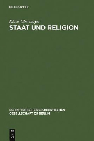Könyv Staat und Religion Professor Klaus (Technische Universitat Berlin) Obermayer