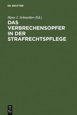 Livre Verbrechensopfer in der Strafrechtspflege Hans J. Schneider