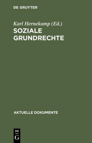 Knjiga Soziale Grundrechte Karl Hernekamp