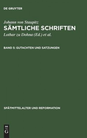 Książka Gutachten und Satzungen Lothar Zu Dohna