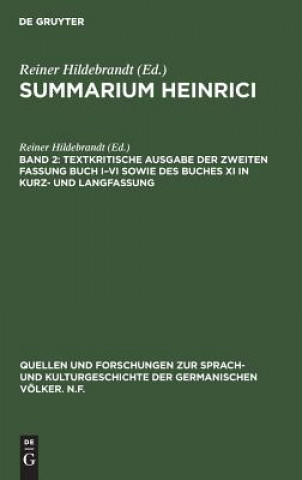Carte Textkritische Ausgabe der zweiten Fassung Buch I-VI sowie des Buches XI in Kurz- und Langfassung Reiner Hildebrandt