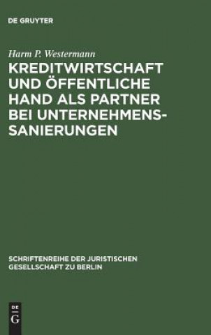 Kniha Kreditwirtschaft und oeffentliche Hand als Partner bei Unternehmenssanierungen Harm P Westermann