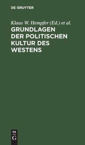 Libro Grundlagen der politischen Kultur des Westens Klaus W. Hempfer