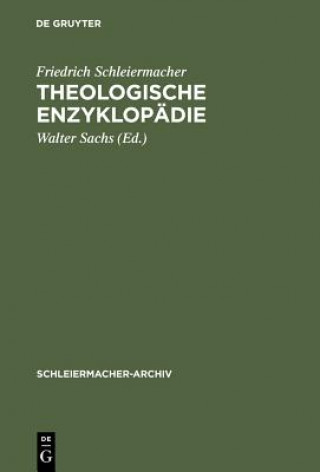Kniha Theologische Enzyklopadie Friedrich Schleiermacher