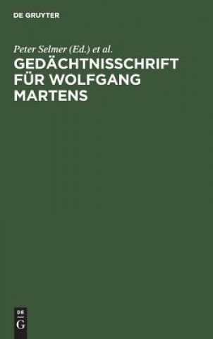 Carte Gedachtnisschrift fur Wolfgang Martens Ingo Von Münch