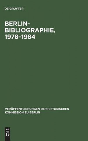 Carte Berlin-Bibliographie, 1978-1984 Renate Korb