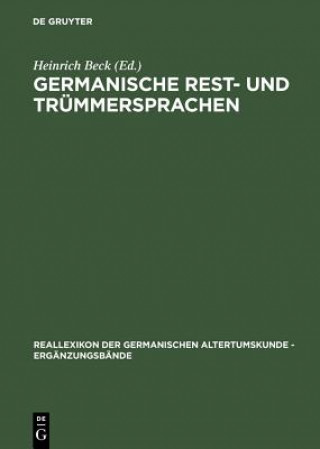 Buch Germanische Rest- Und Trummersprachen Heinrich Beck