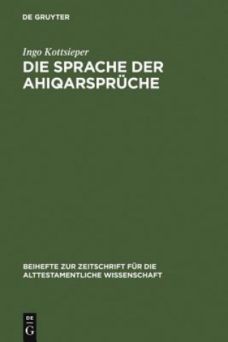 Knjiga Sprache der Ahiqarspruche Ingo Kottsieper