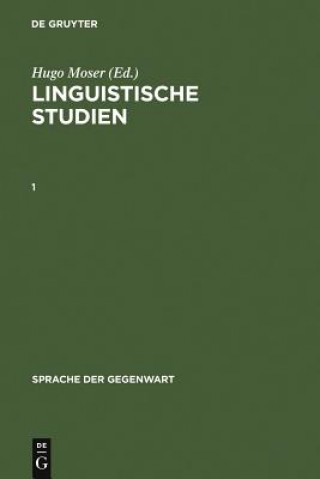 Kniha Linguistische Studien. 1 Hugo Moser