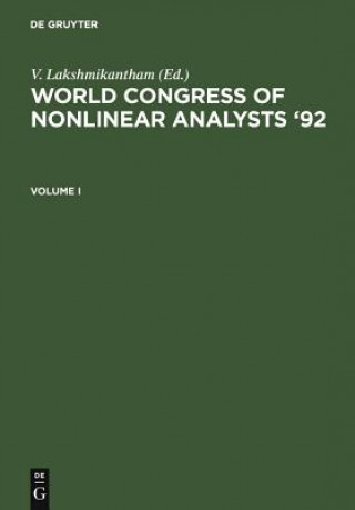 Carte World Congress of Nonlinear Analysts '92 V. Lakshmikantham