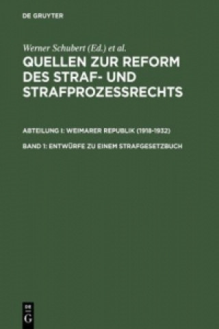 Könyv Entwurfe Zu Einem Strafgesetzbuch Jürgen Regge