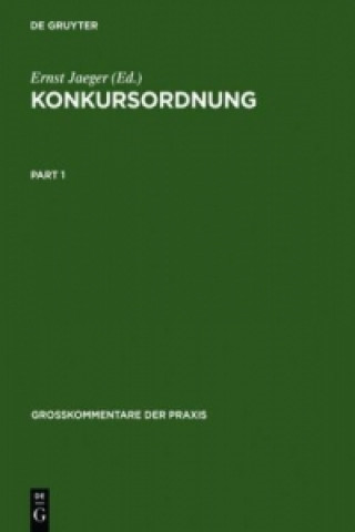 Knjiga Konkursordnung Wolfram Henckel