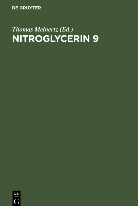 Buch Nitroglycerin 9 Thomas Meinertz