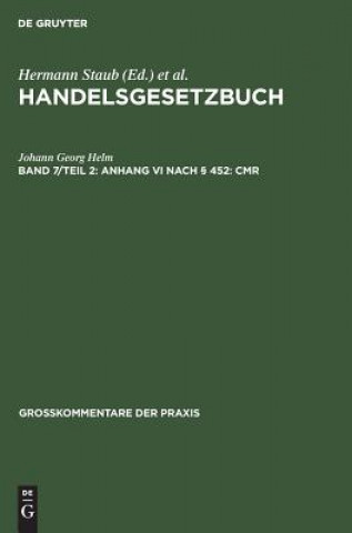 Kniha Anhang VI nach  452 Johann Georg Helm