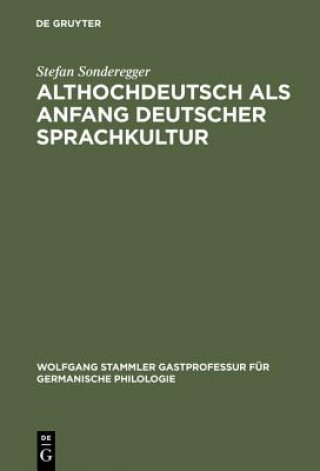 Carte Althochdeutsch als Anfang deutscher Sprachkultur Stefan Sonderegger