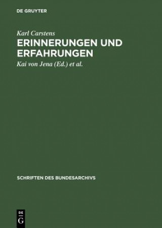 Carte Erinnerungen Und Erfahrungen Karl Carstens