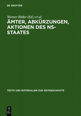 Kniha AEmter, Abkurzungen, Aktionen des NS-Staates Heinz Boberach