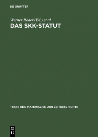 Könyv Skk-Statut Werner Röder