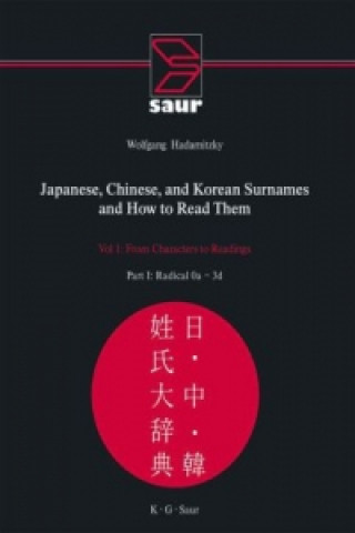 Kniha Japanese, Chinese, and Korean Surnames and How to Read Them Wolfgang Hadamitzky