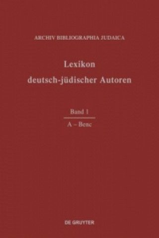 Kniha - Benc Archiv Bibliographia Judaica E. V.
