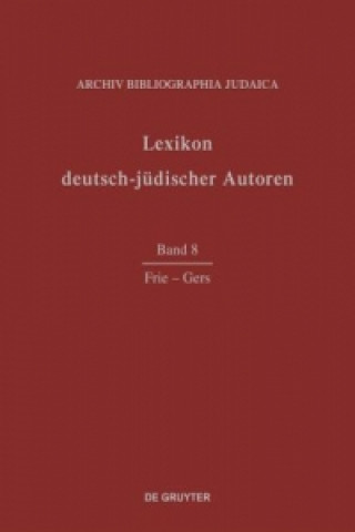 Knjiga Frie - Gers Archiv Bibliographia Judaica E. V.