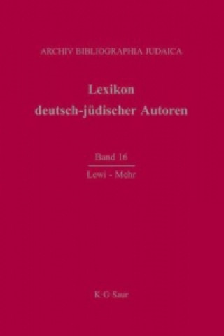 Buch Lewi - Mehr Archiv Bibliographia Judaica E. V.