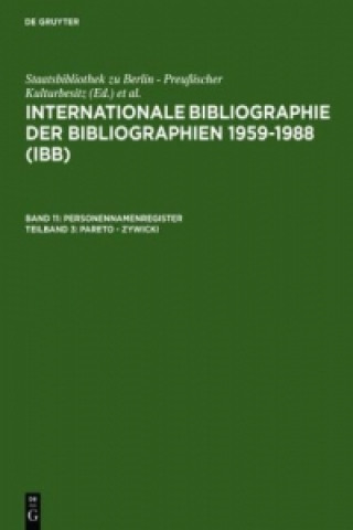 Kniha Internationale Bibliographie der Bibliographien 1959-1988/International Bibliography of Bibliographies 1959-1988 (IBB). Ursula Olejniczak