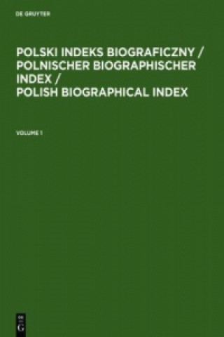 Kniha Polski Indeks Biograficzny Gabriele Baumgartner