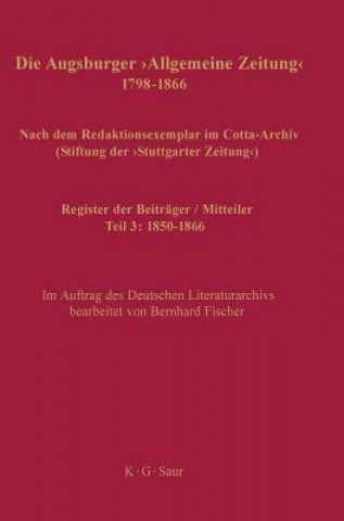 Carte Register der Beitrager / Mitteiler Bernhard Fischer