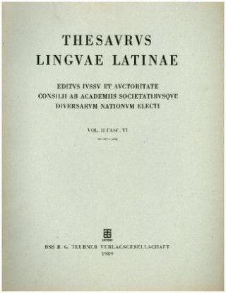 Książka Thesaurus linguae Latinae. an - Byzeres / auctor - avis Internationale Thesauruskommission