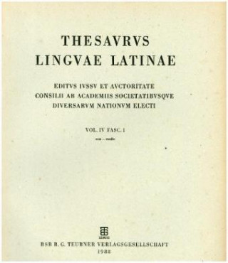 Carte Thesaurus linguae Latinae. con - cyulus / con - conflo Internationale Thesauruskommission