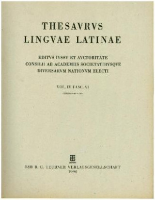 Knjiga Thesaurus linguae Latinae. con - cyulus / criminosus - cur Internationale Thesauruskommission