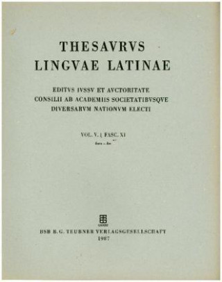 Carte Thesaurus linguae Latinae. . d - dze / duco - dze Internationale Thesauruskommission