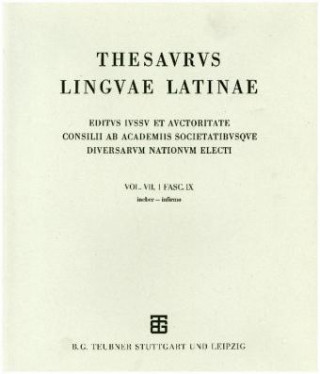 Carte Thesaurus linguae Latinae. . i-intervulsus / ineber - infirmo Internationale Thesauruskommission
