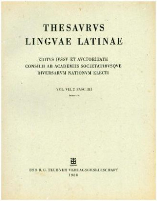 Könyv Thesaurus linguae Latinae. . intestabilis - lyxipyretos / iocus - is Internationale Thesauruskommission
