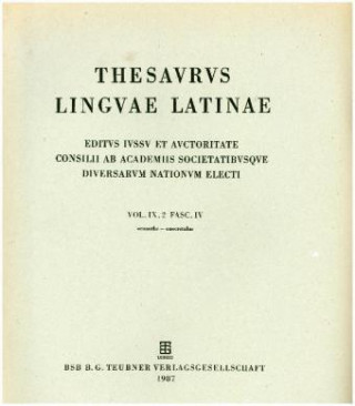 Buch Thesaurus linguae Latinae. . o - ozynosus / oenanthe - onocrotalus Internationale Thesauruskommission