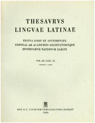 Kniha commodo - comus Internationale Thesauruskommission