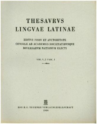 Kniha Thesaurus linguae Latinae. . e - ezoani / e - efficax Internationale Thesauruskommission