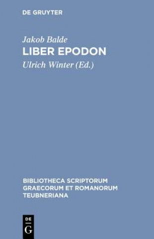 Könyv Liber Epodon Jakob Balde