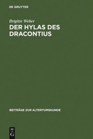 Книга Hylas des Dracontius Brigitte Weber