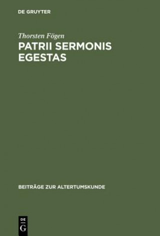 Libro Patrii sermonis egestas Thorsten (Durham University) Fogen