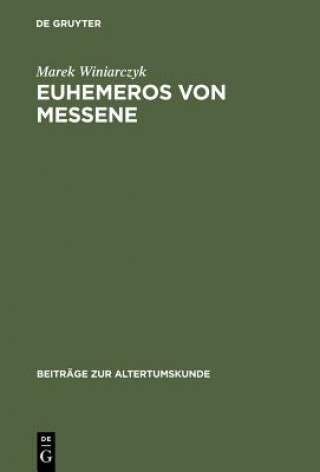 Книга Euhemeros Von Messene Marek Winiarczyk