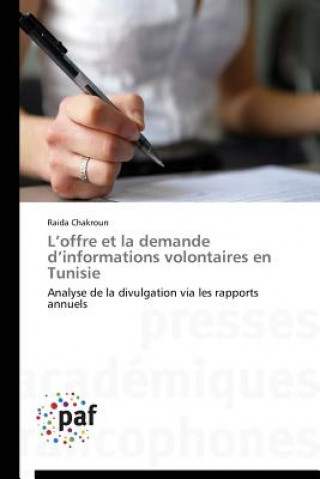 Książka L'Offre Et La Demande d'Informations Volontaires En Tunisie Chakroun-R