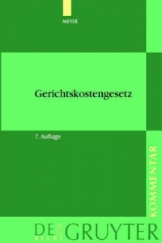 Knjiga Gerichtskostengesetz Dieter Meyer